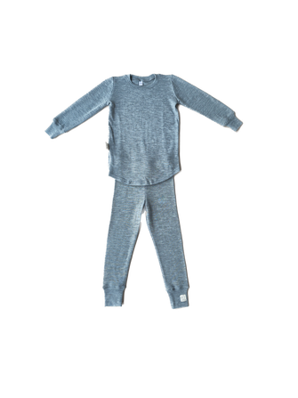 Zvýhodnený merino set/pyžamko - CELOROČNÉ - Sivá